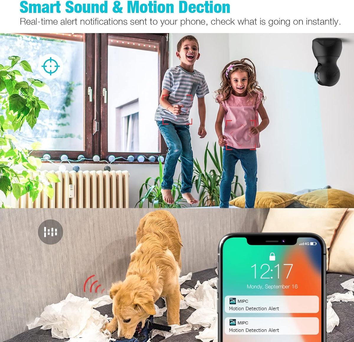 1080P WiFi Pet Camera with 2-Way Talk and Night Vision T918