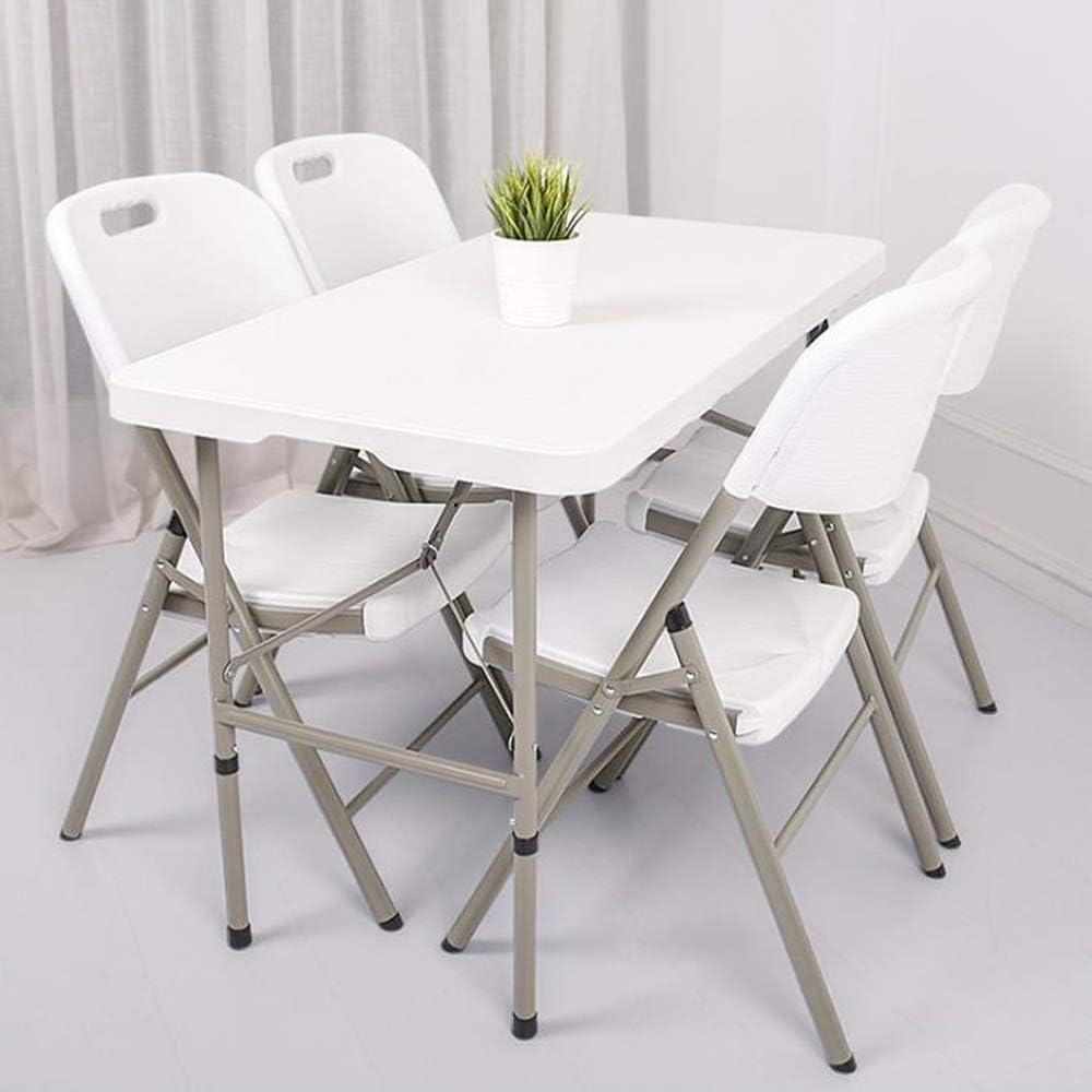 Portable Folding Camping Table 4ft Heavy Duty Plastic H154345