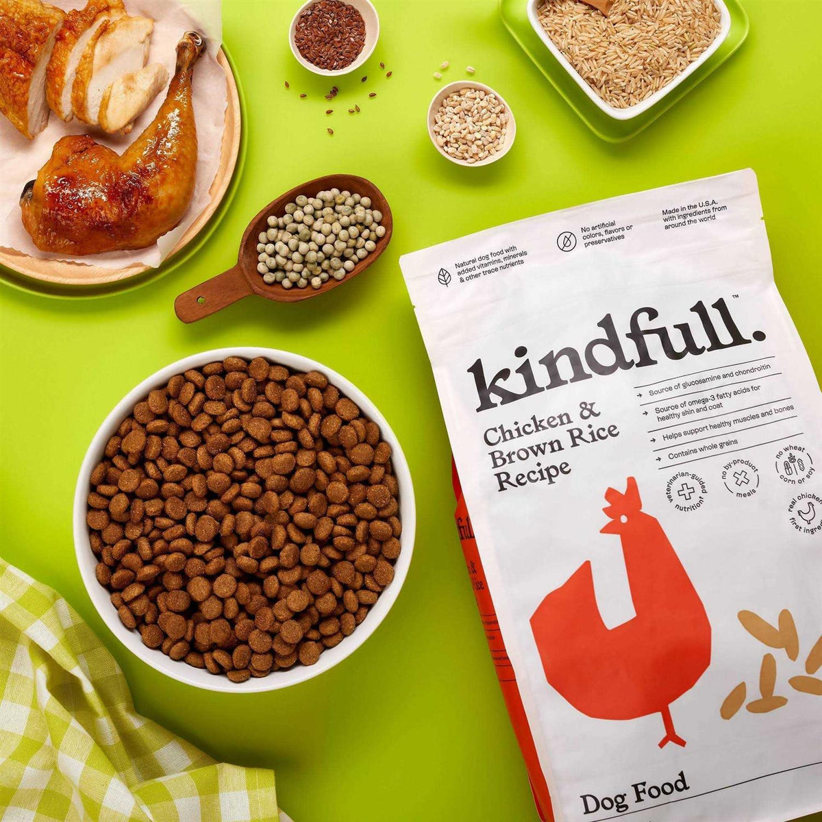 Chicken and Brown Rice Recipe Dry Dog Food F1213