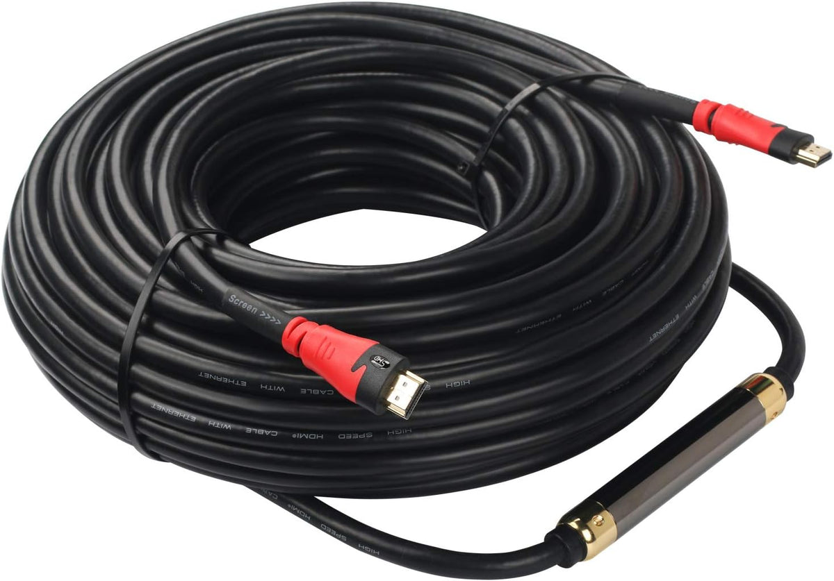 100 Feet HDMI Cable with Signal Booster E690419