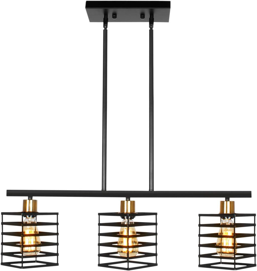 3 Light Metal Cages Adjustable Rods Chandelier Q256316