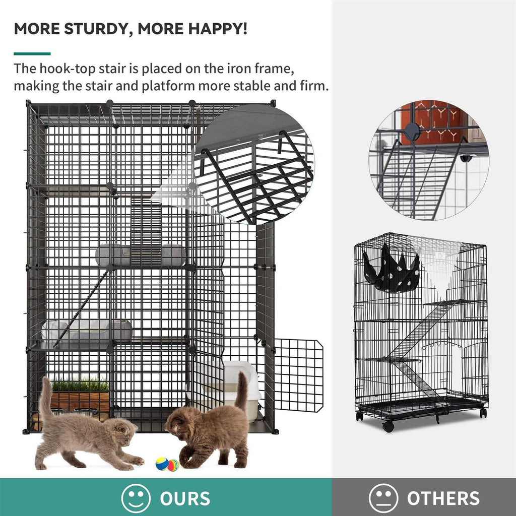 4 Tier Cat Hammock Cat Enclosure T418628