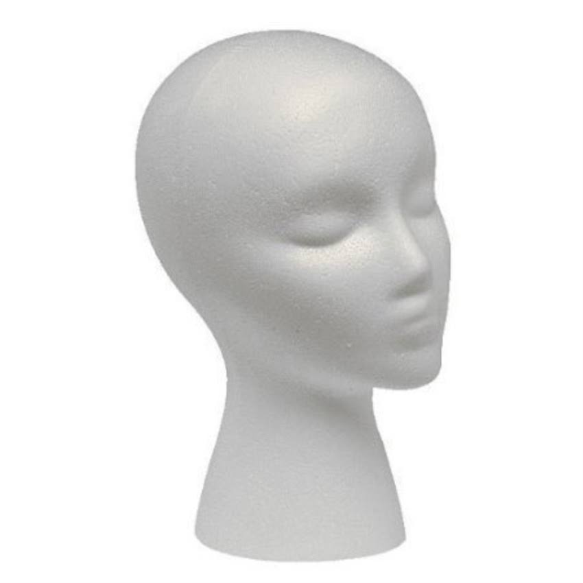 12 Pack Foam Mannequin Wig Head Display A136