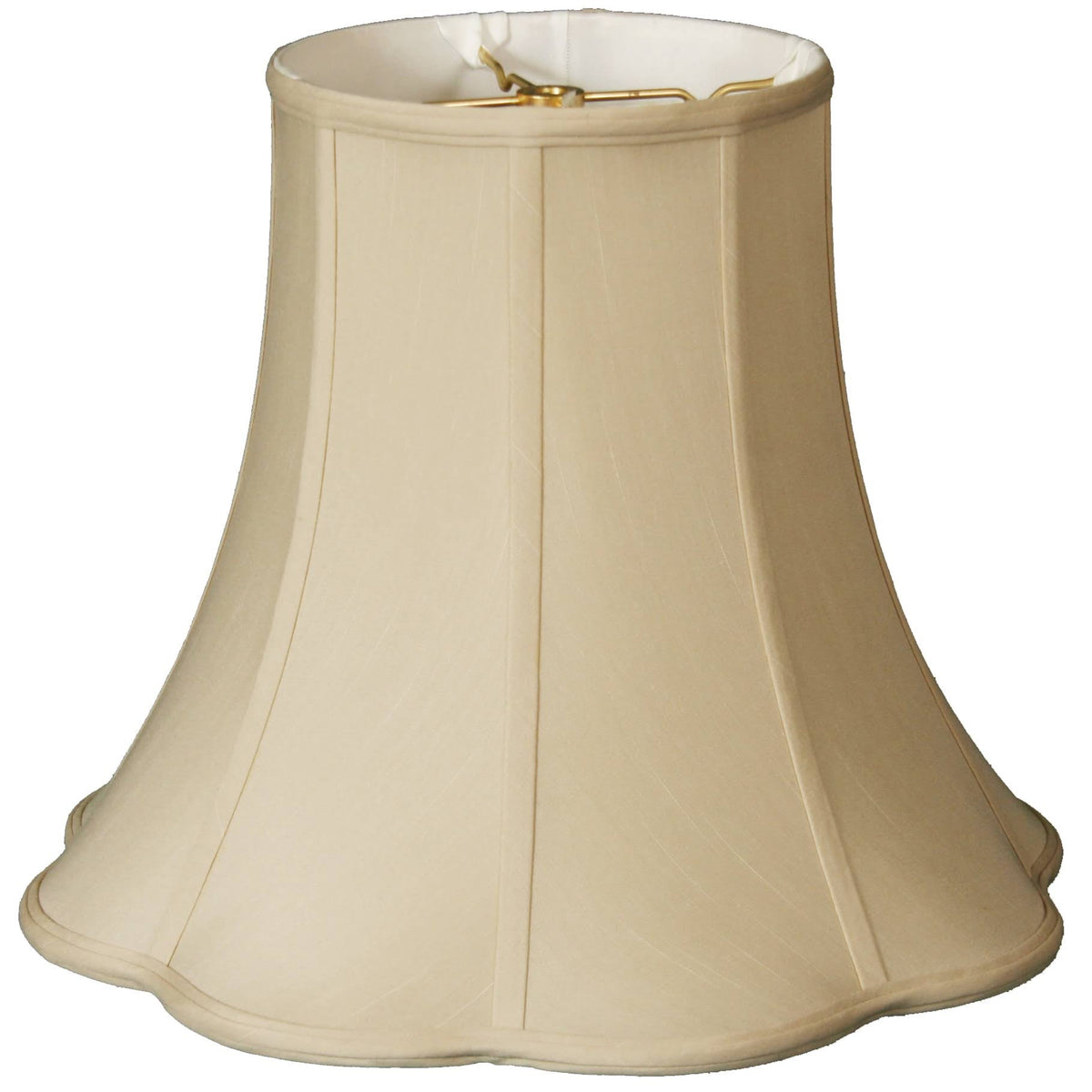 Beige Scallop Bell Lamp Shade E1196
