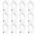 12 Pack 5/6 Inch LED Can Lights Dimmable 3000K Warm White W968