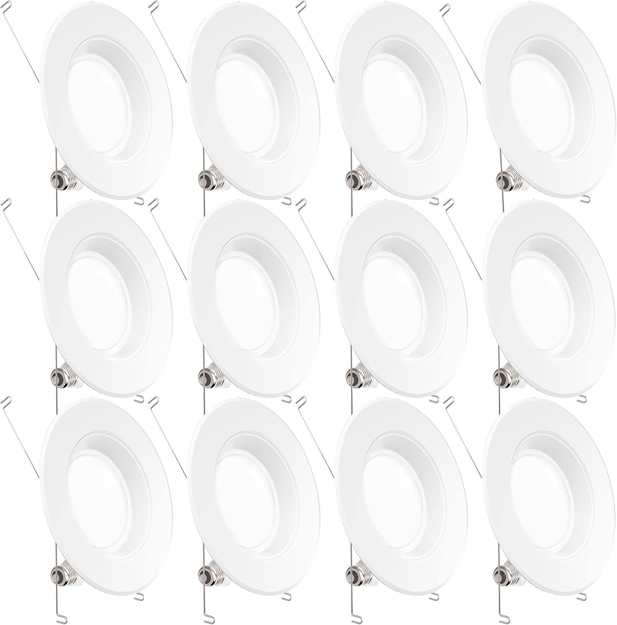 12 Pack 5/6 Inch LED Can Lights Dimmable 3000K Warm White W968