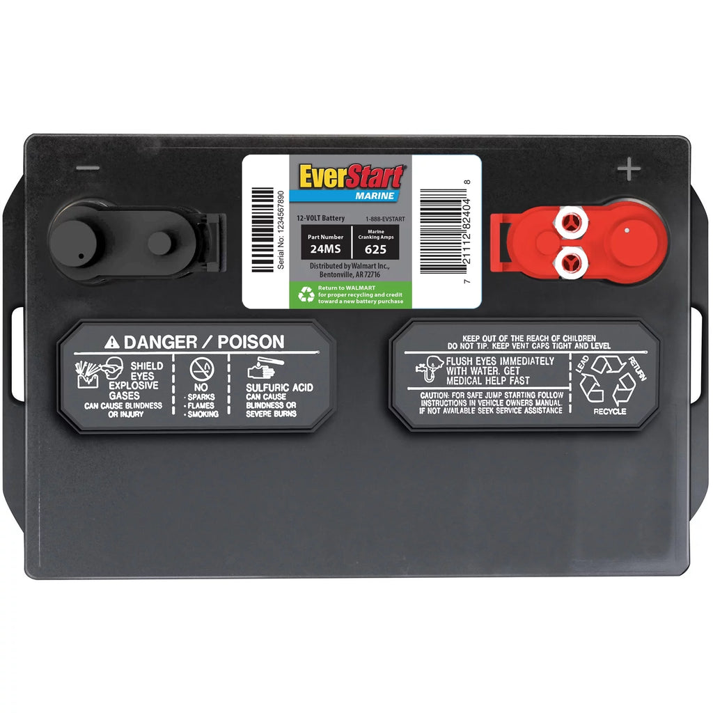 Lead Acid Marine Starting Battery Group Size 24MS 12 Volt 1000 MCA S56820