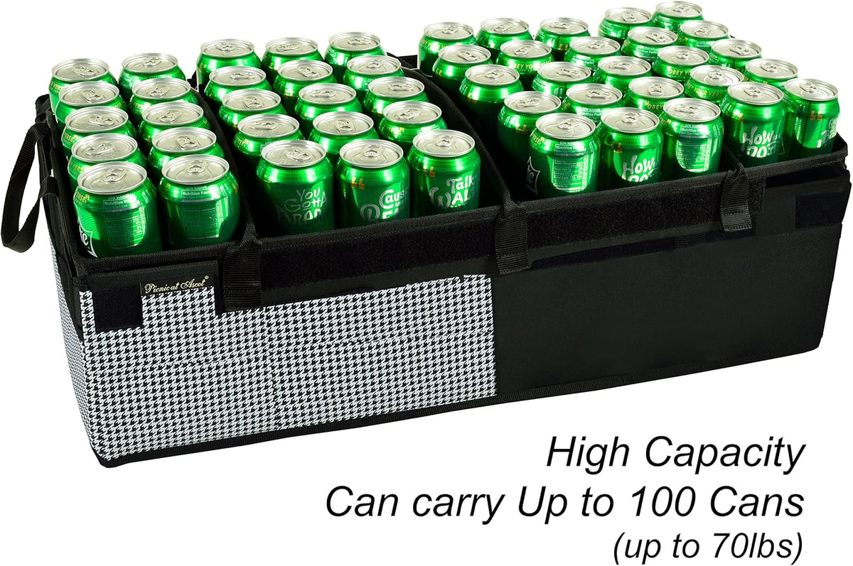 Rigid Base Trunk Organizer with 28 Can Cooler X203683