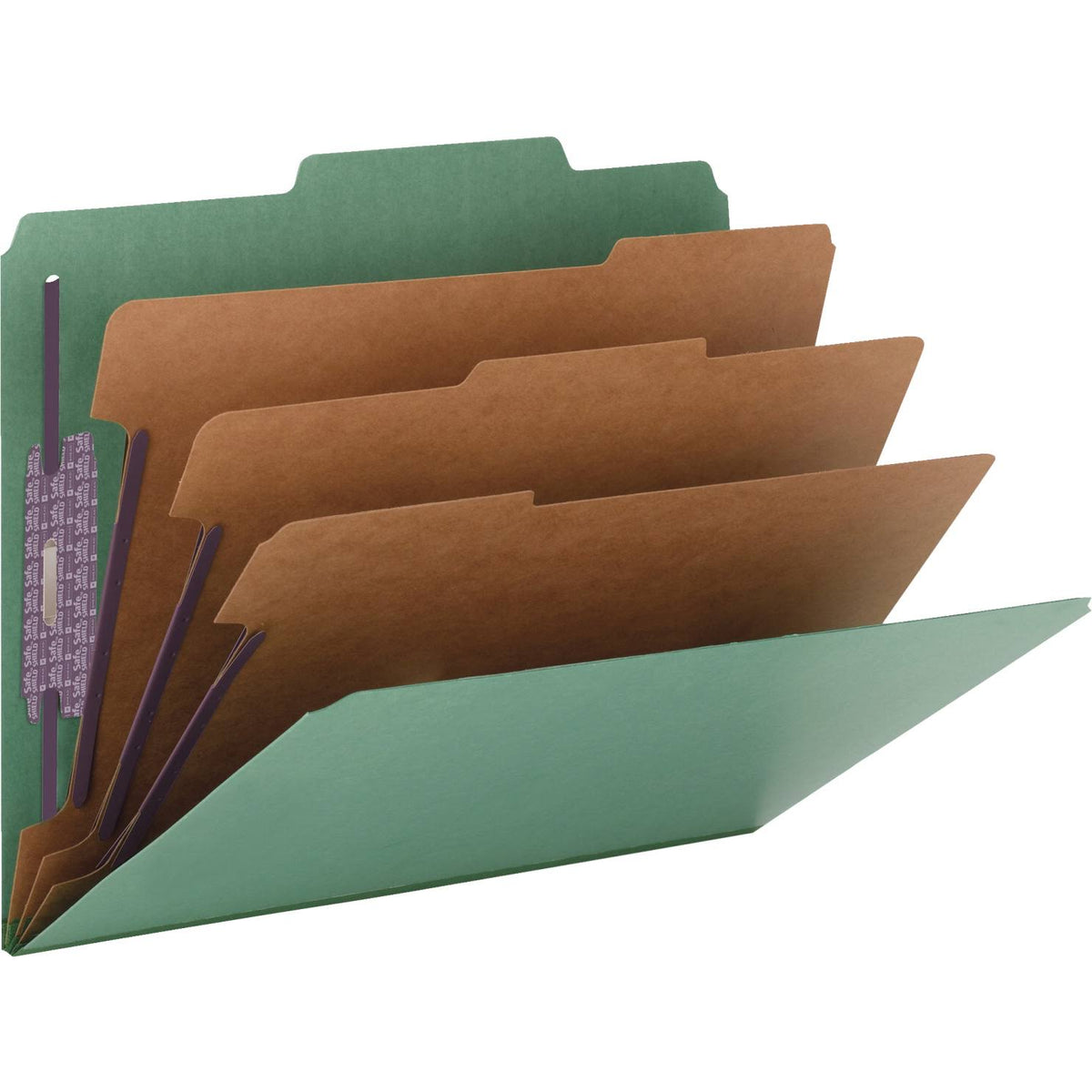 Green 8-Section Classification Folder A3305
