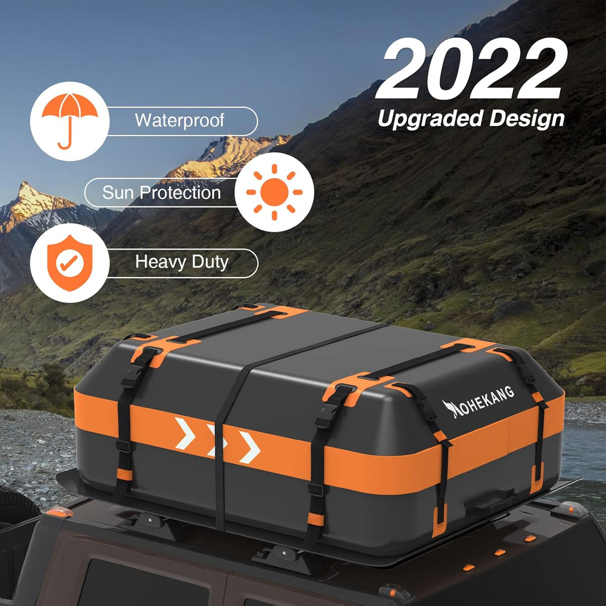 15 Cubic Feet Waterproof Reflective Car Roof Bag Z7738