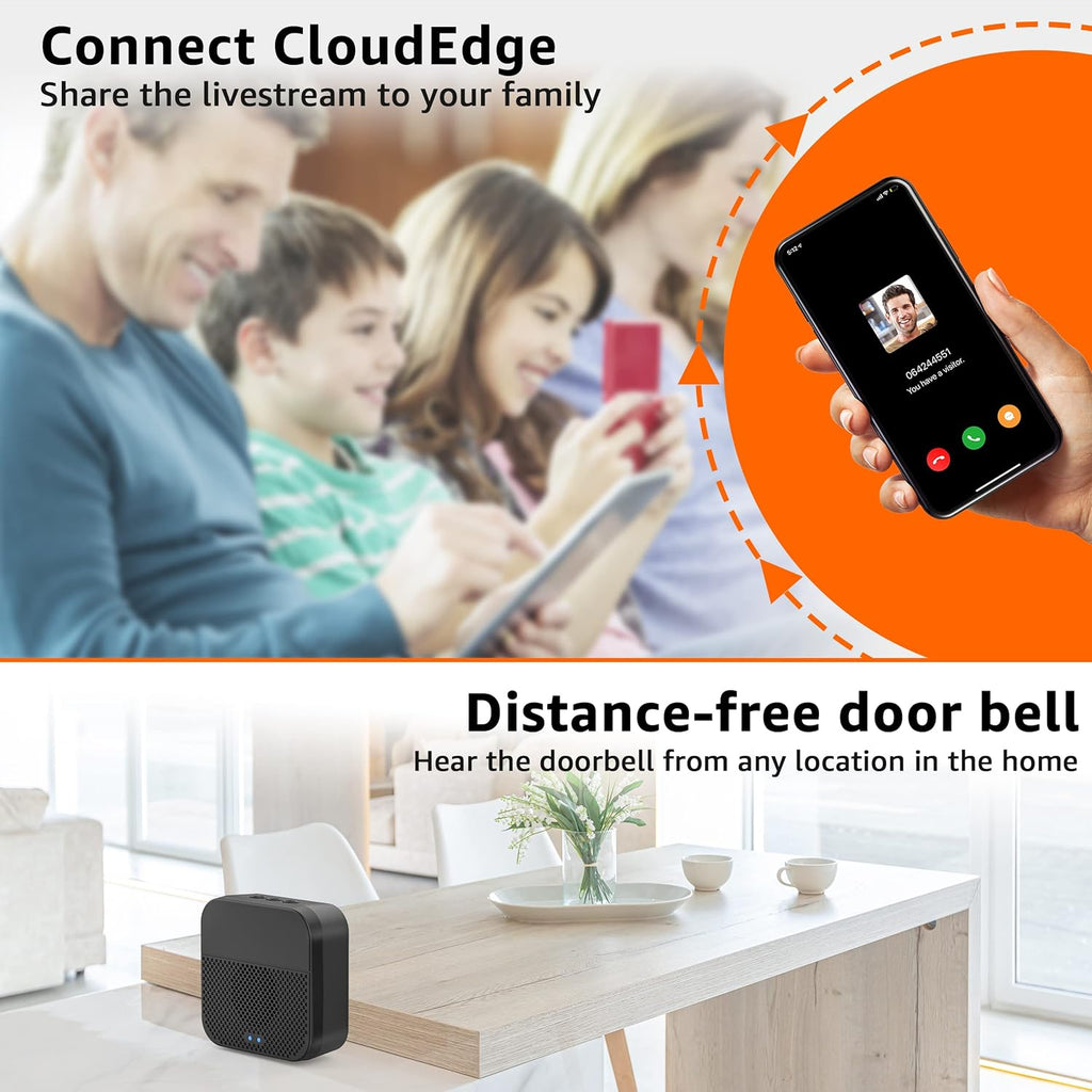2K Wireless Video Doorbell Camera W547