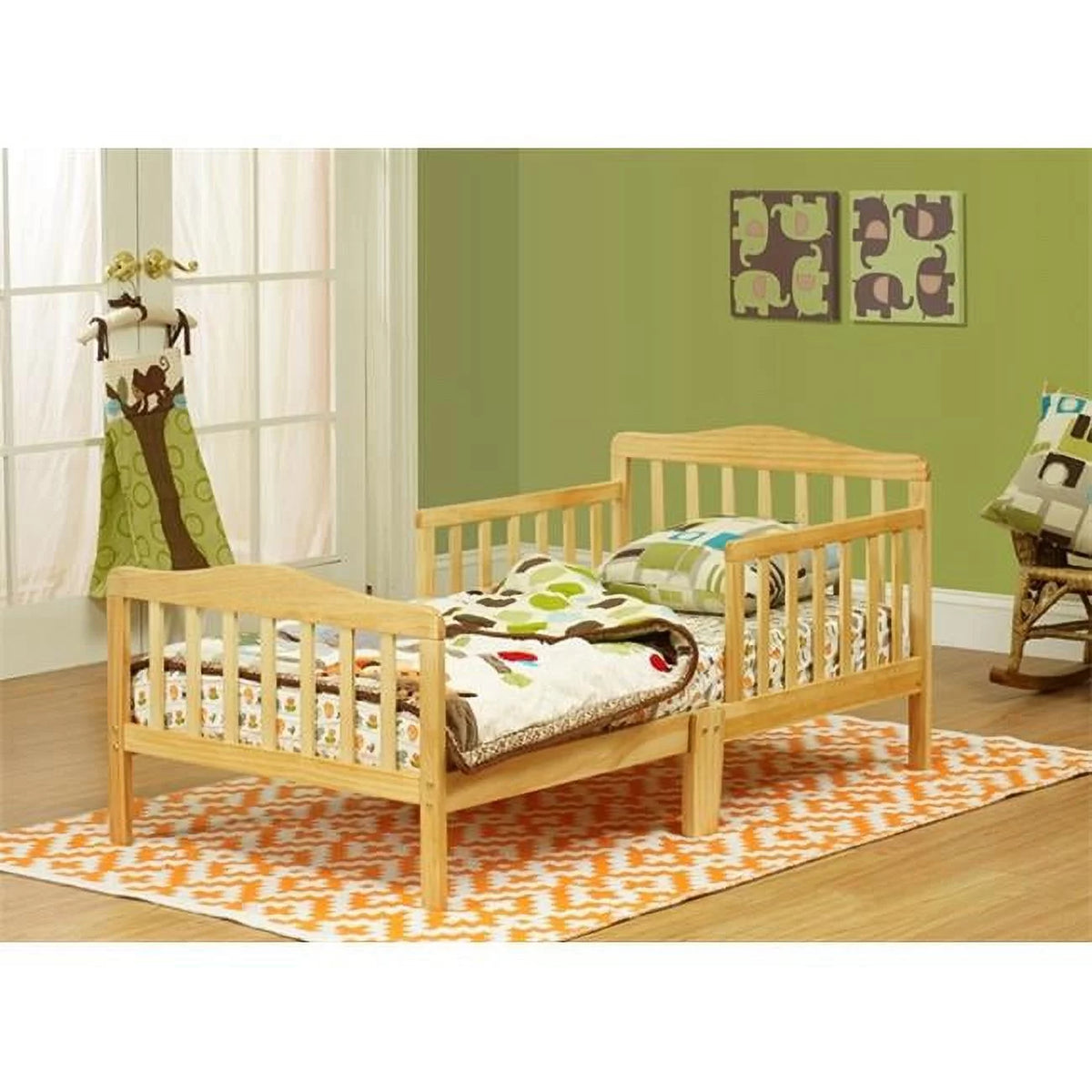 Solid Wood Natural Toddler Bed B71377