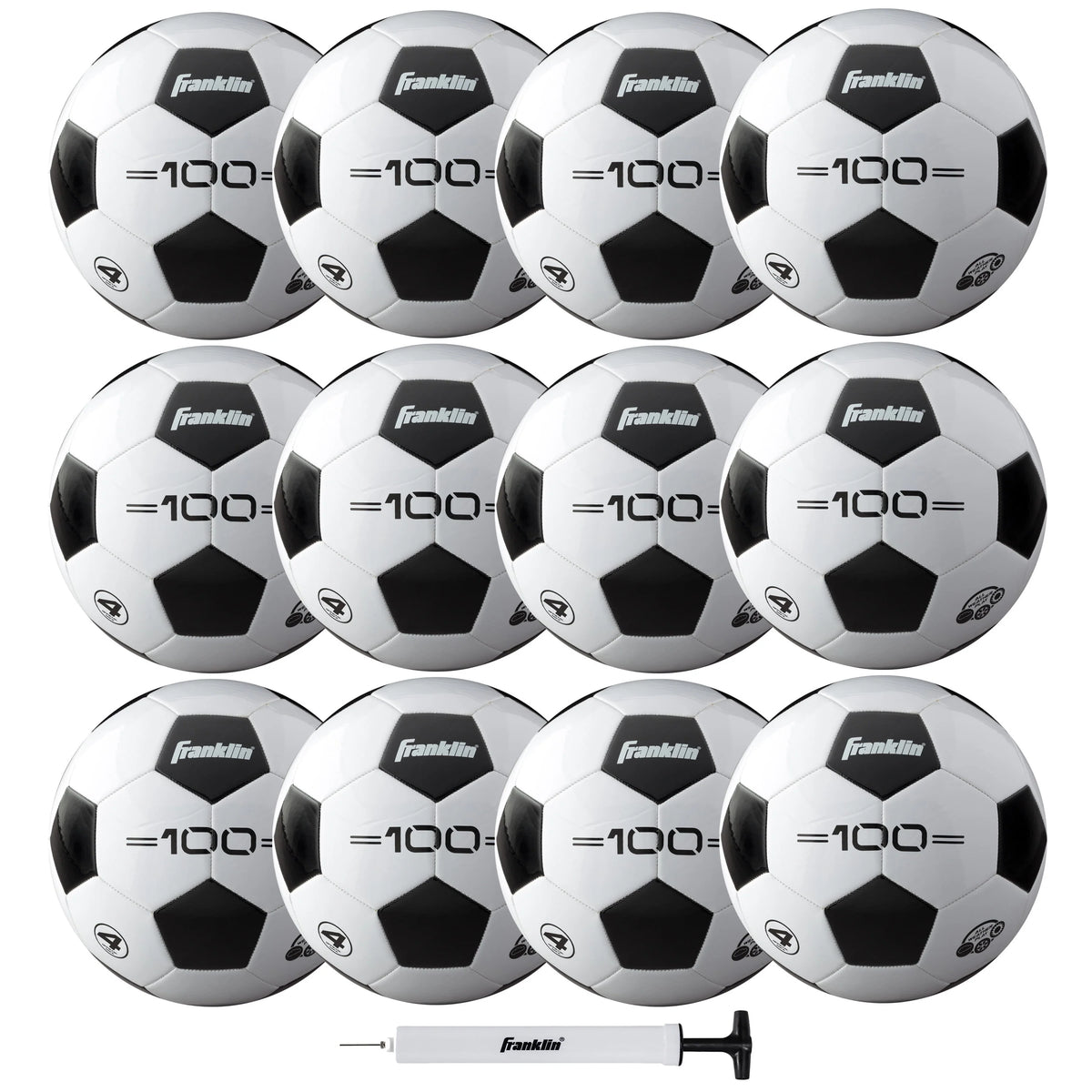 12 Ball Pack with Pump Size 5 Q6904