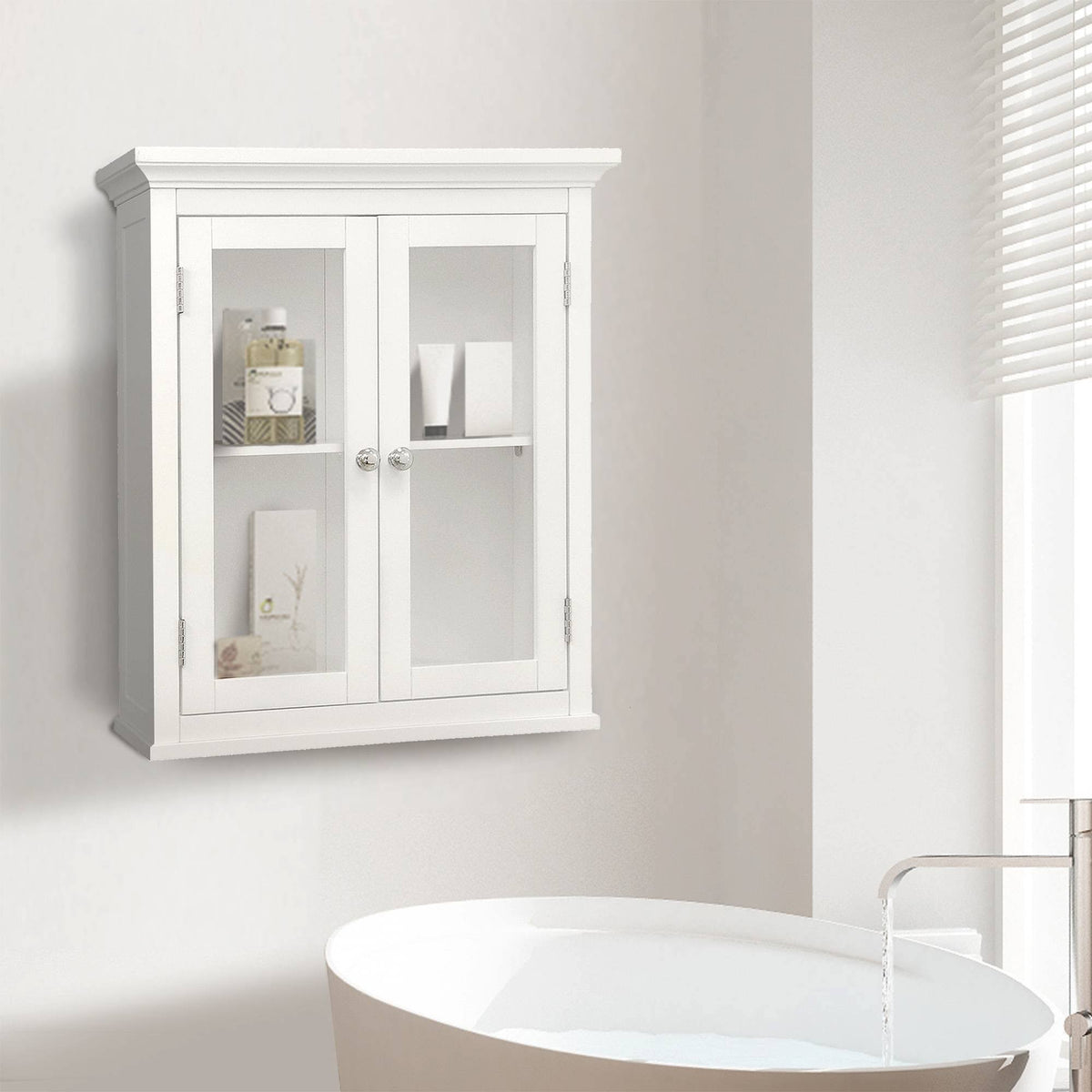 Wall Cabinet with 2 Doors, White X22590