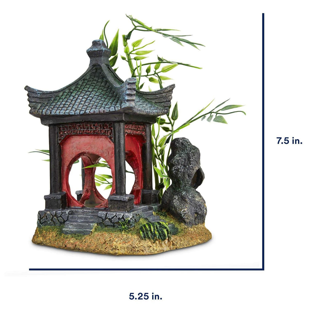 Asian Gazebo with Bamboo Ornament A2313