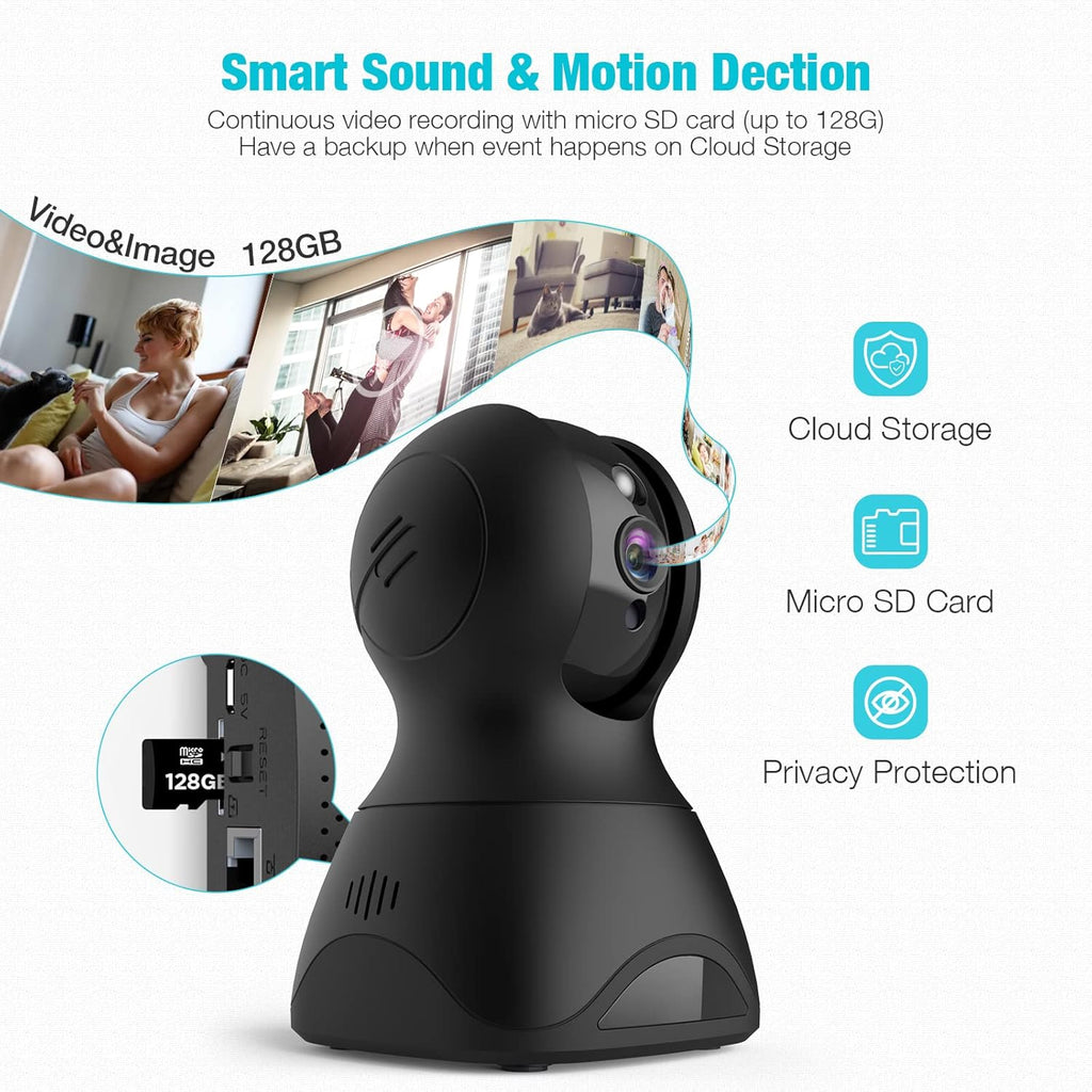 1080P WiFi Pet Camera with 2-Way Talk and Night Vision T918