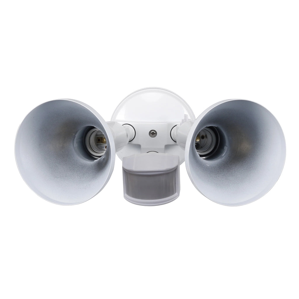 White Dual Head Motion Activated LED Security Flood Light L84793