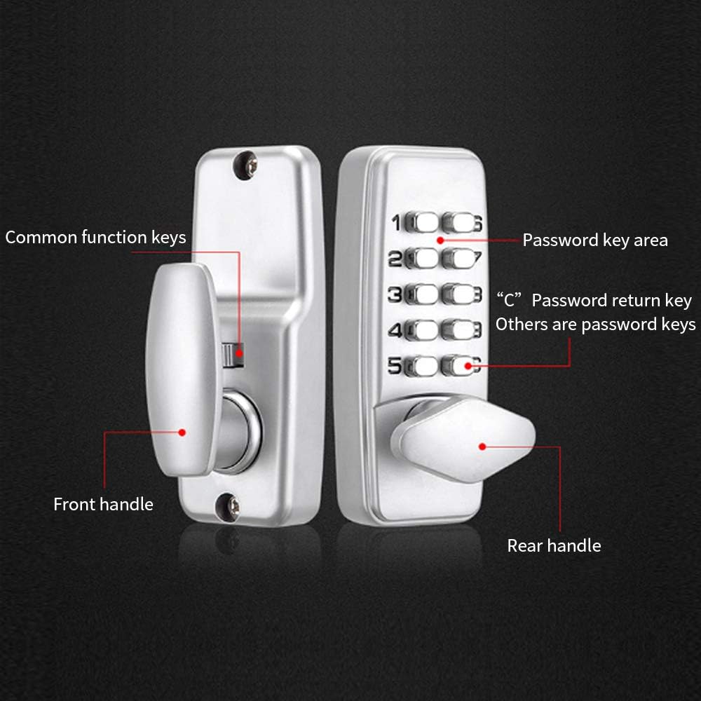 Keyless Entry Door Lock Deadbolt with Keypads Waterproof Mechanical Combination A34803