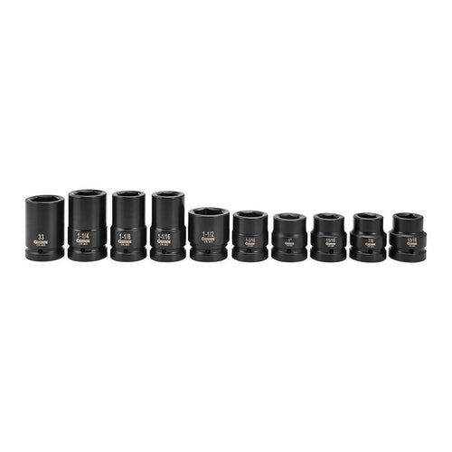 1 in. Drive SAE and Metric Impact Set, 10-Piece I405218