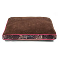 Camo Gusseted Pet Bed with Pink Piping K729864