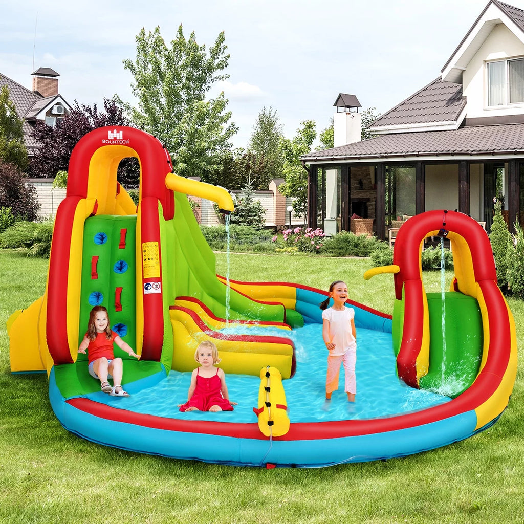 Kids Inflatable Water Slide Park with Splash Pool J125