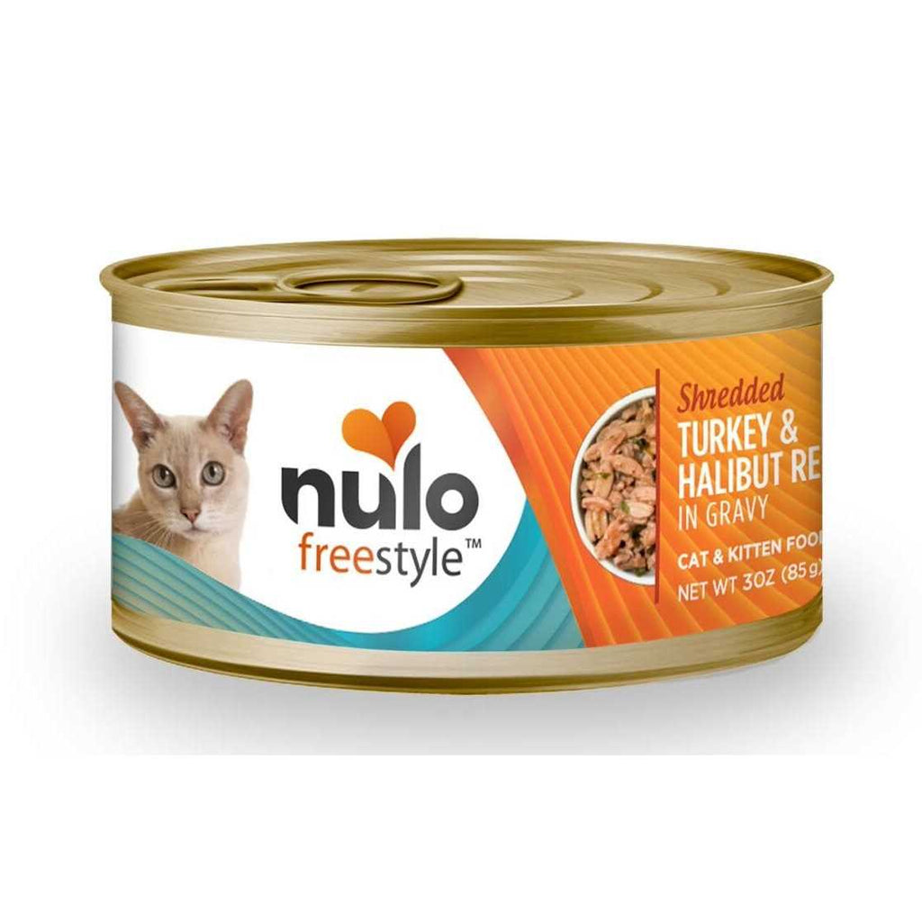 Shredded Turkey & Halibut Canned Cat Food A606291