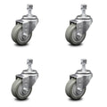 Gray Poly Swivel Caster Set of 4 A66329