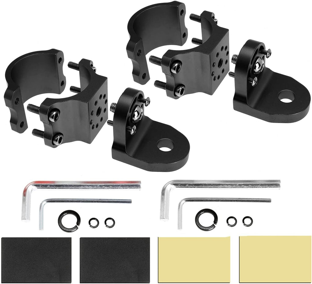1.75 to 1.85 inch UTV Flag Mount Whip Light Mount Bracket Set of 2 M455