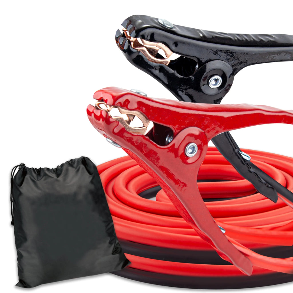 8-Gauge Heavy Duty 12-Foot Booster Cables Q16081