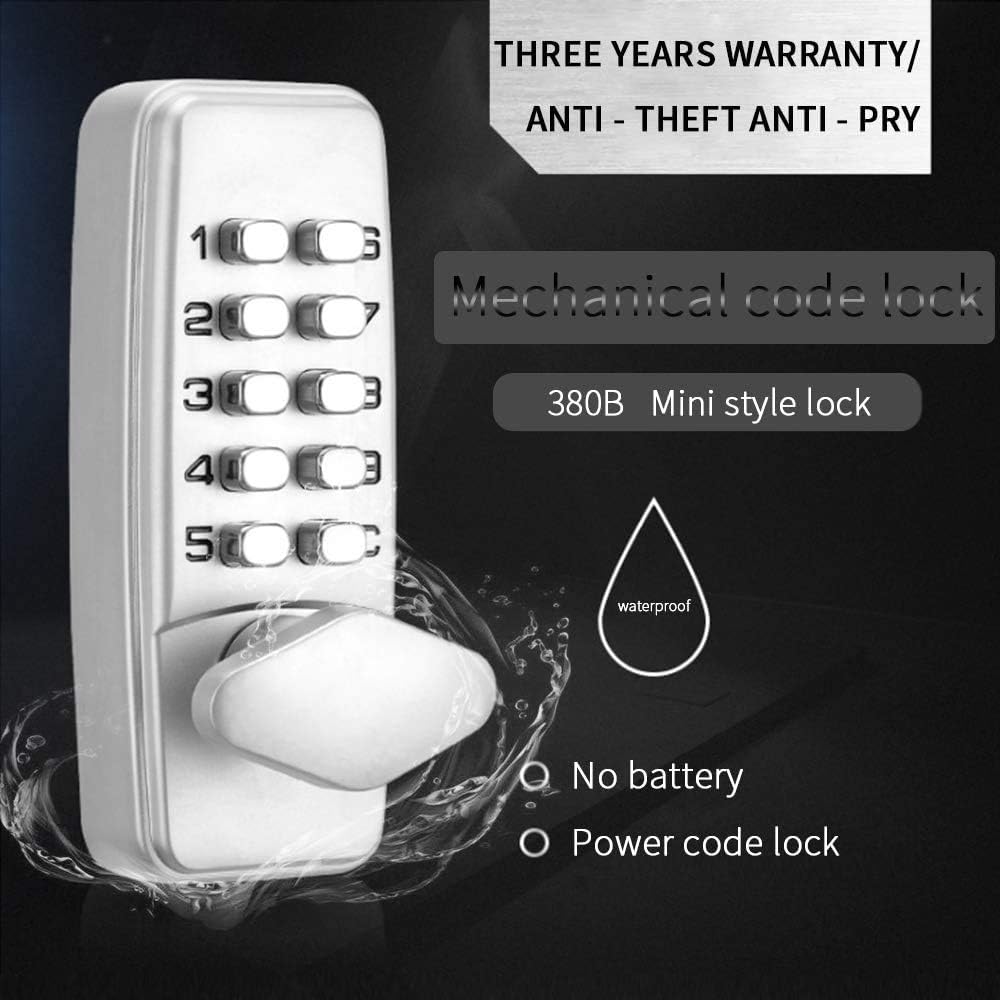 Keyless Entry Door Lock Deadbolt with Keypads Waterproof Mechanical Combination A34803