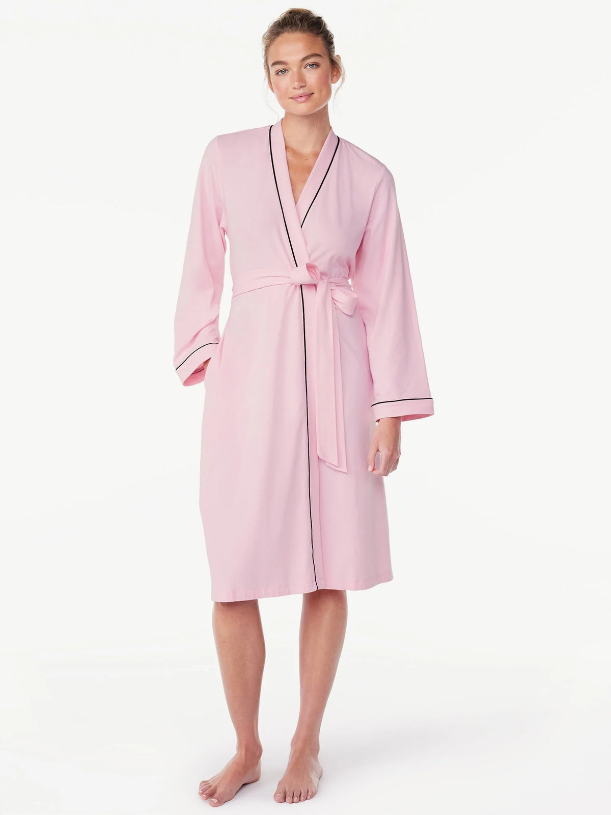 Women's Long Sleeve Wrap Robe I85084