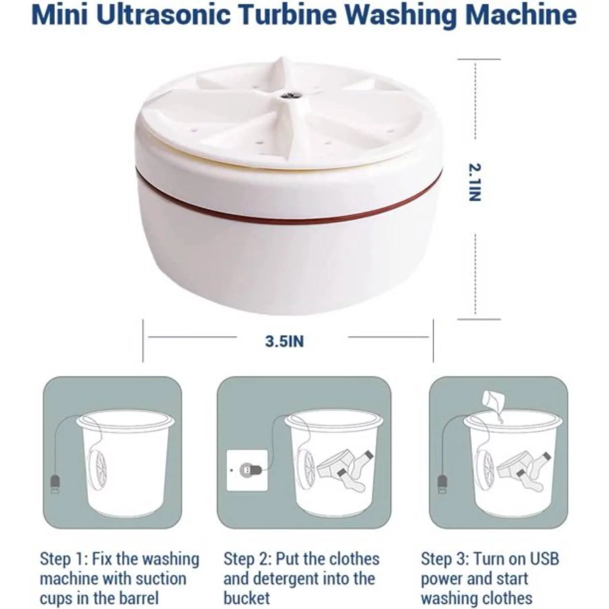 Mini Portable Turbo Washing Machine N220663