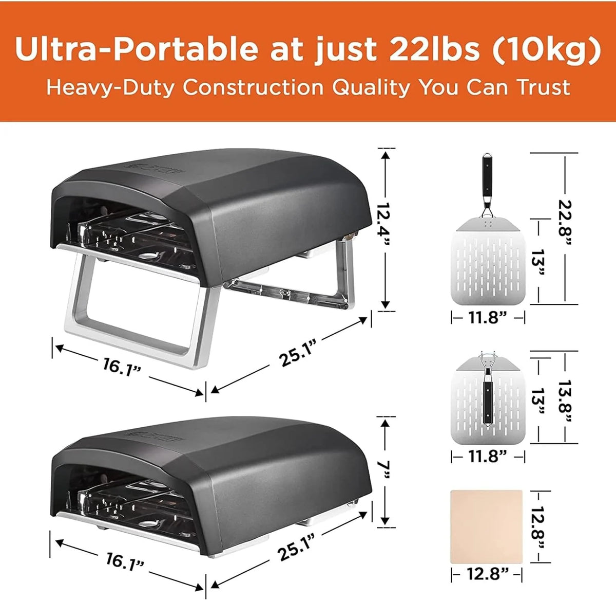 Propane Gas Portable Pizza Oven Z598628