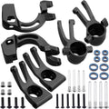 Aluminum Front Steering Block Knuckles & C-Hubs & Rear Hubs (Black) W6079