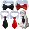 Adjustable Dog Cat Bowtie Collar O312924