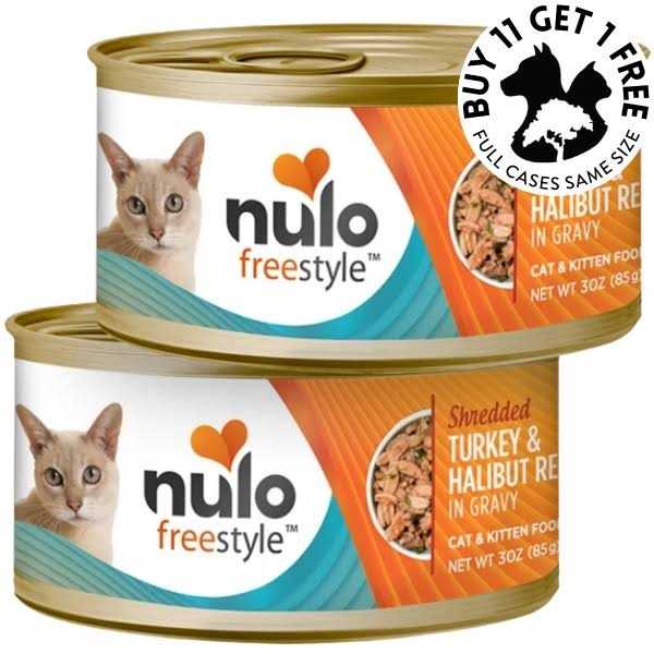 Shredded Turkey & Halibut Canned Cat Food A606291