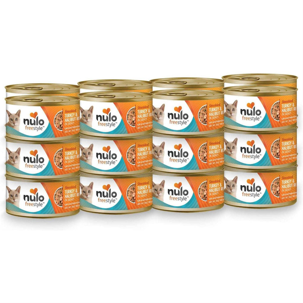 Shredded Turkey & Halibut Canned Cat Food A606291