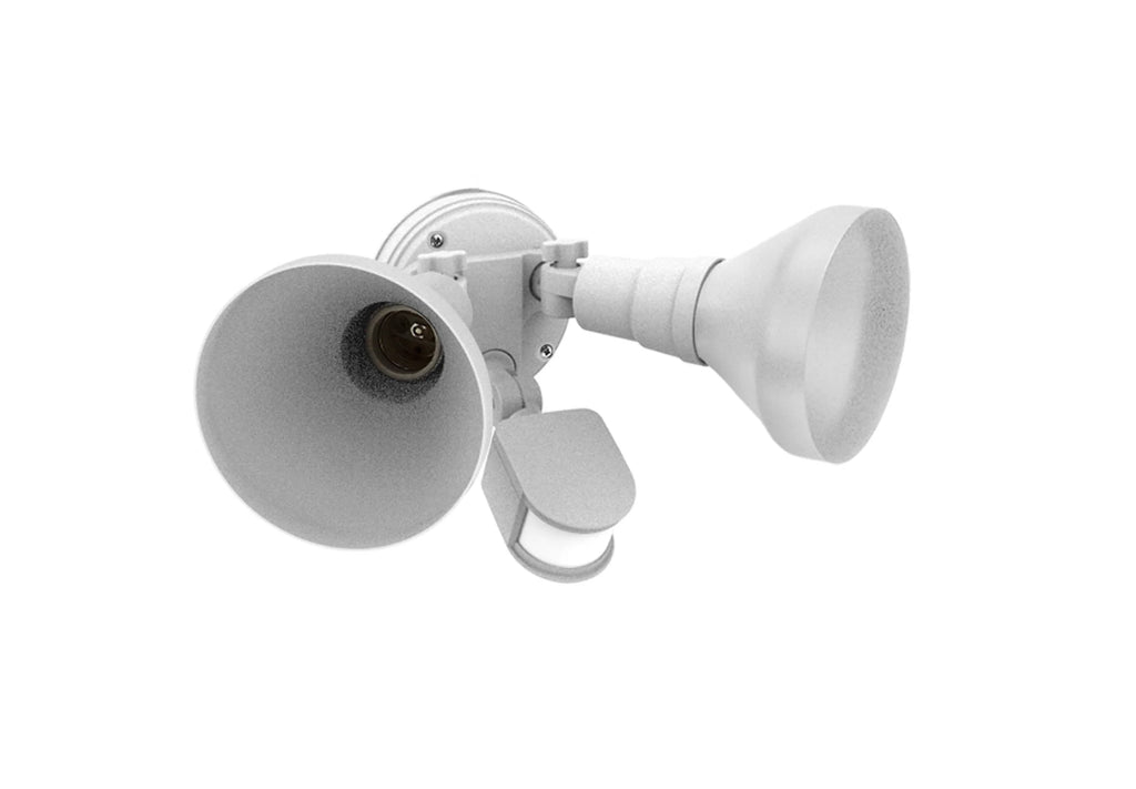 White Dual Head Motion Activated LED Security Flood Light L84793