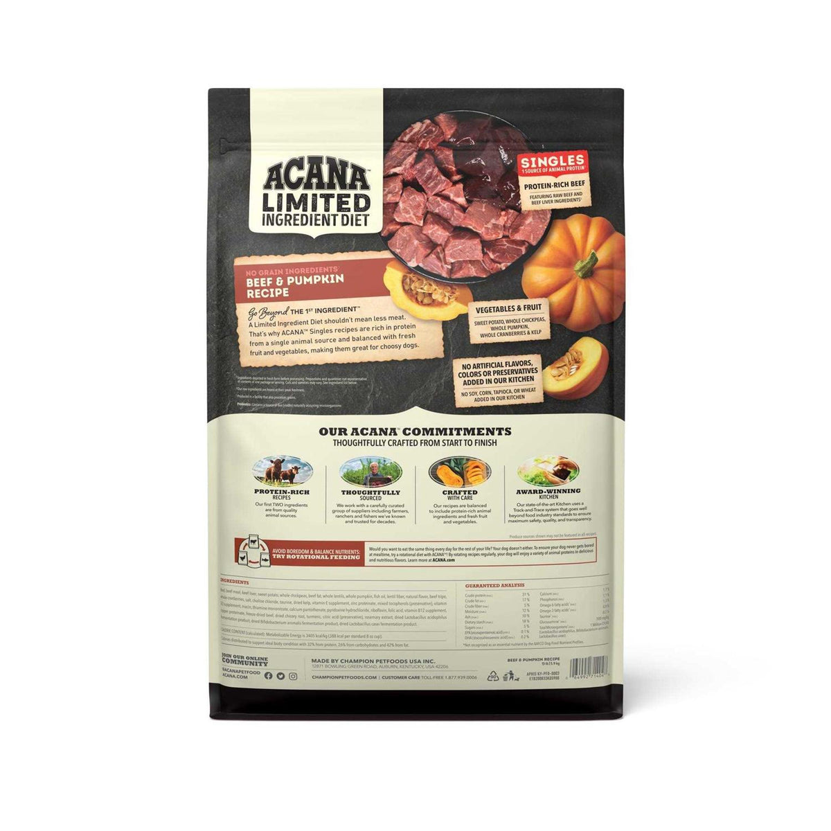 Beef & Pumpkin Dry Dog Food H779116