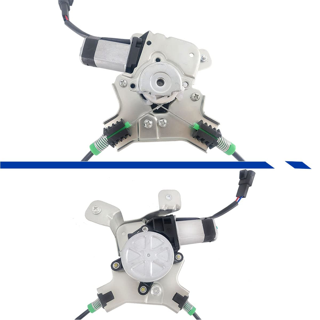 Rear Driver Left Side Power Window Regulator with Motor Pack of 2 Q252113