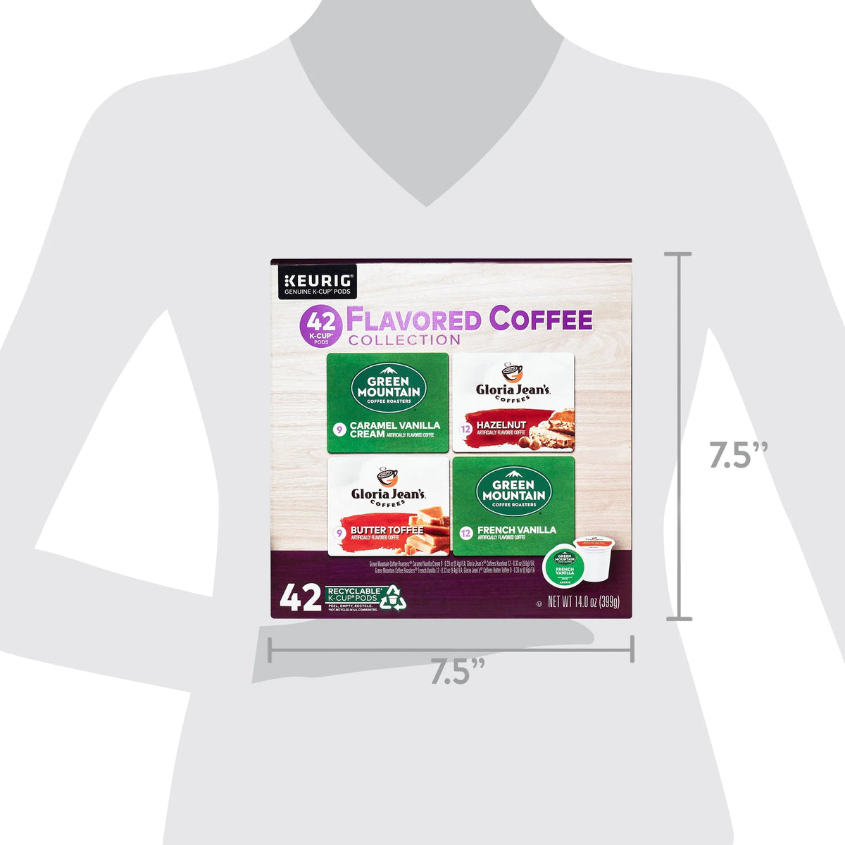 Flavored Variety Coffee K-Cup Pods, 42 Count C956