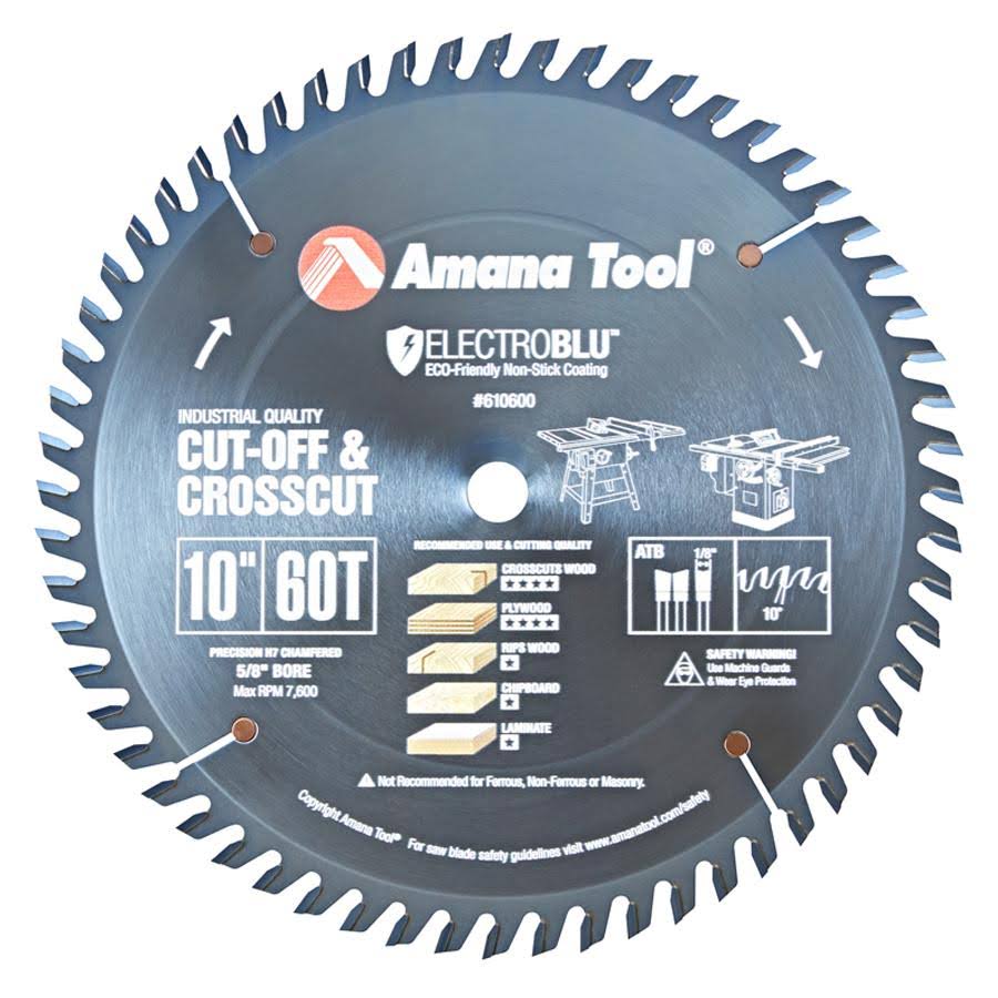 10 inch 60T Carbide Tipped Cut-Off and Crosscut Non-Stick Coated W79697