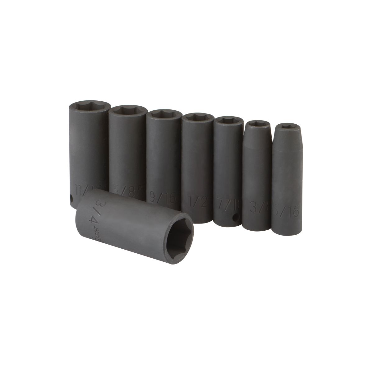 3/8 in. Drive SAE Impact Deep Socket Set, 8 Piece Y895676