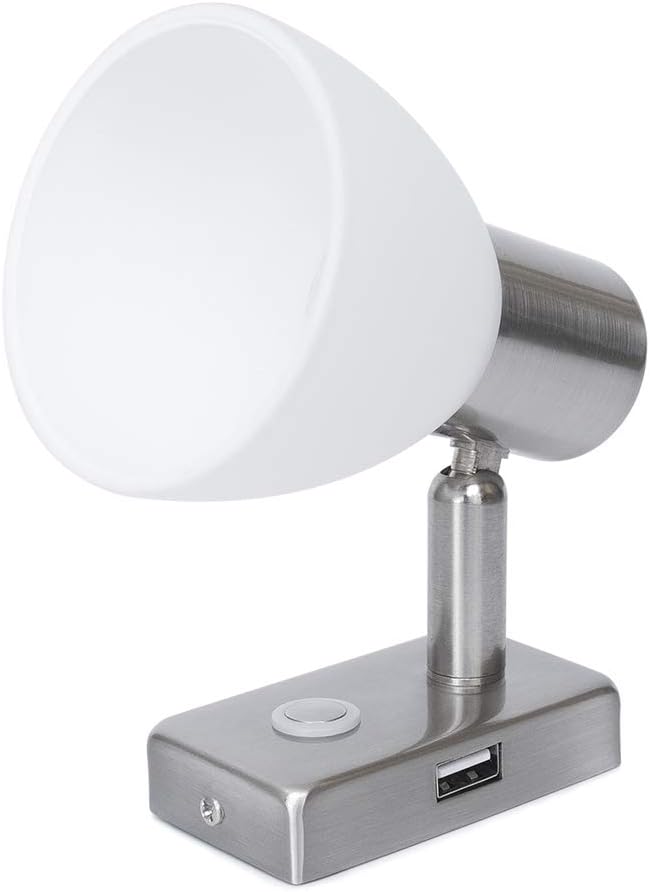 12V LED Reading Light with USB Port Dimmable Two Pack O7353