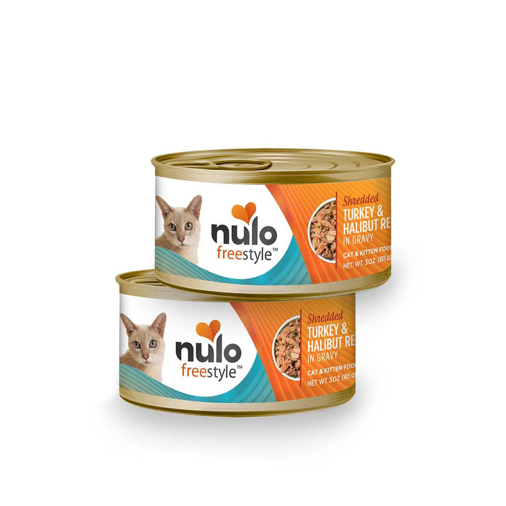 Shredded Turkey & Halibut Canned Cat Food A606291