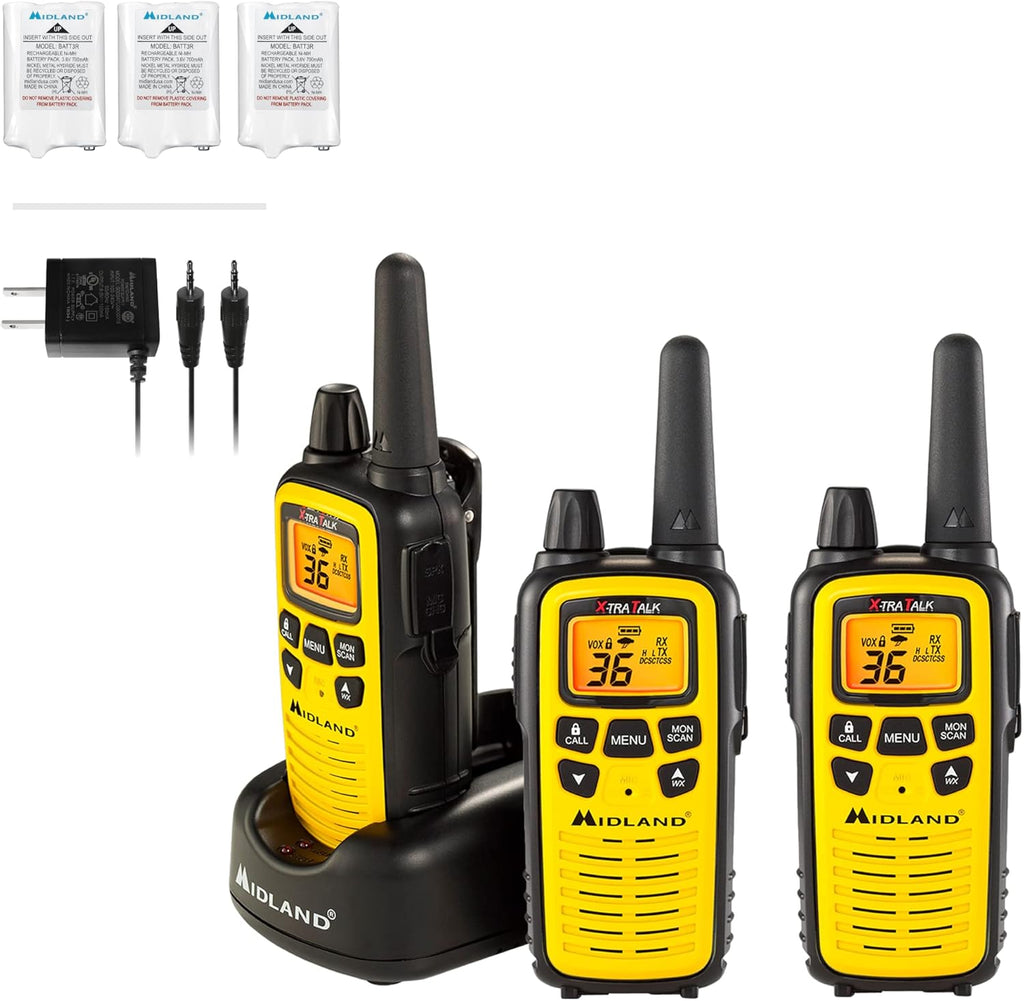 36 Channel FRS Two-Way Radio Walkie Talkie Pair Pack Black Y2195