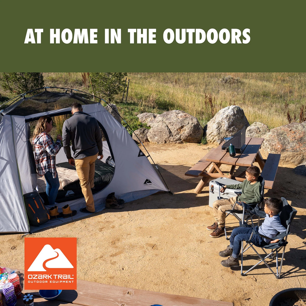 50-Degree Warm Weather Rectangular Sleeping Bag, Red, 33x75 Z59728