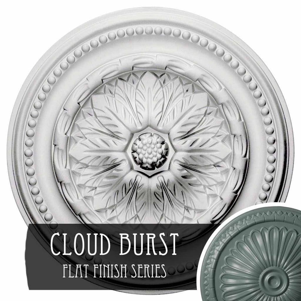 15 3/4 inch x 1 7/8 inch Hand-Painted Ceiling Medallion U6594