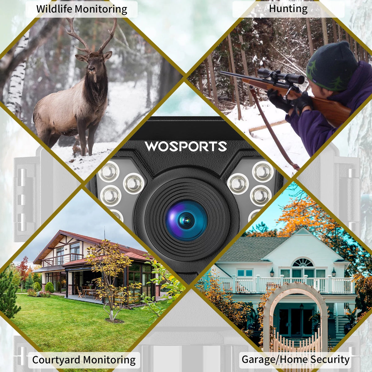 Mini Trail Camera 24MP 1080P Waterproof Infrared U2252