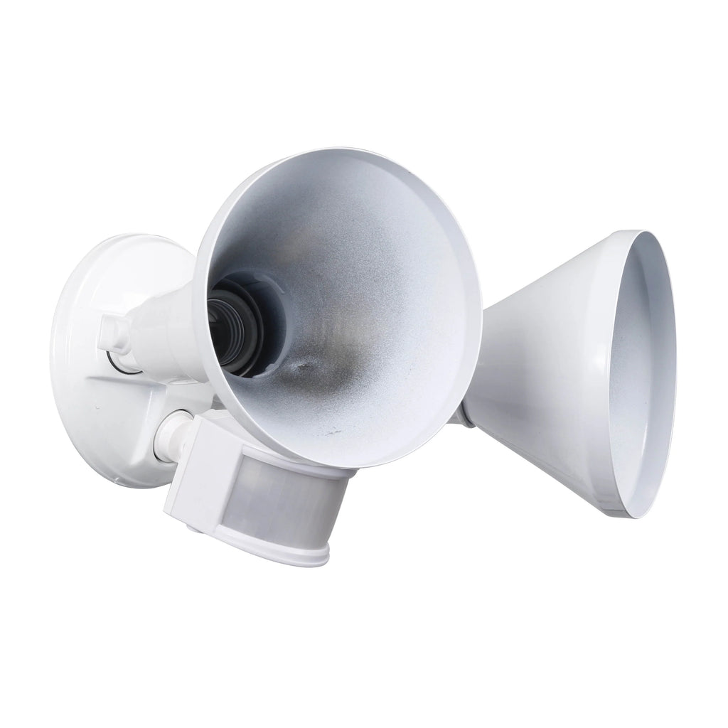 White Dual Head Motion Activated LED Security Flood Light L84793